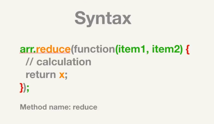 Syntax Array.reduce Syntax