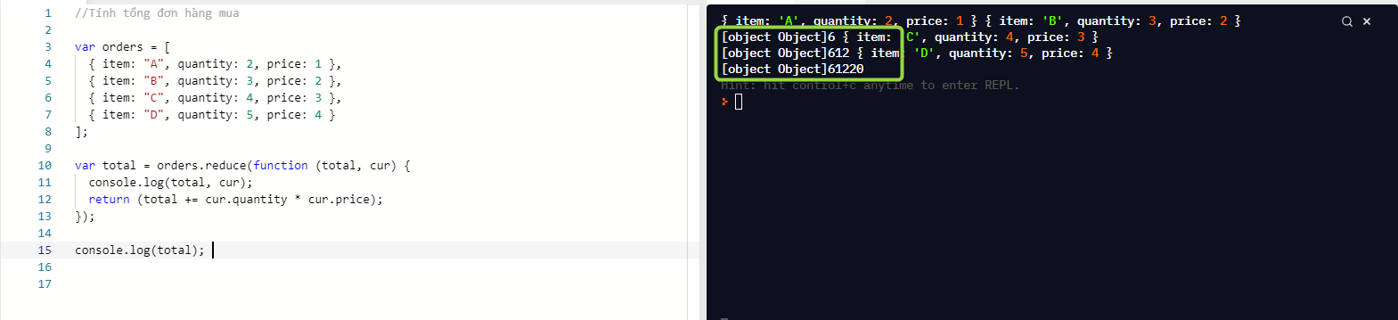 fail Array.reduce fail